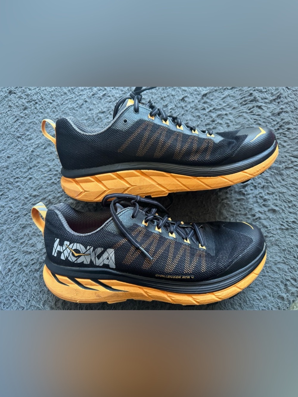 Hoka One One Challenger ATR 4 Men’s Size 10 Orange and Black - Picture 4 of 6
